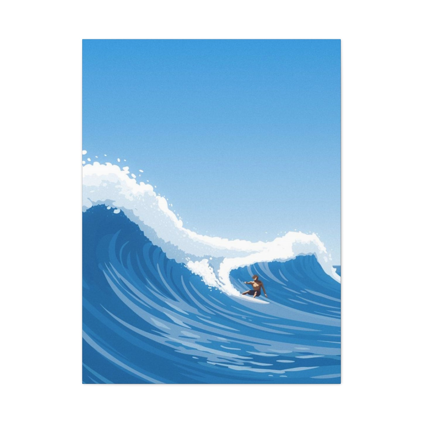 Large Abstract Surfing Wave Wall Art & Canvas Prints