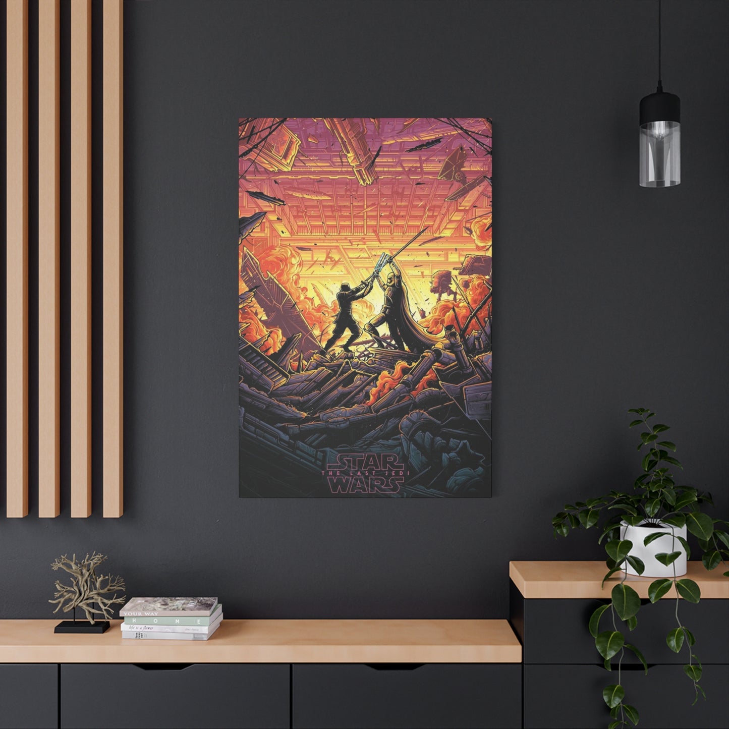 The Last Jedi Fighting Poster Wall Art & Canvas Prints