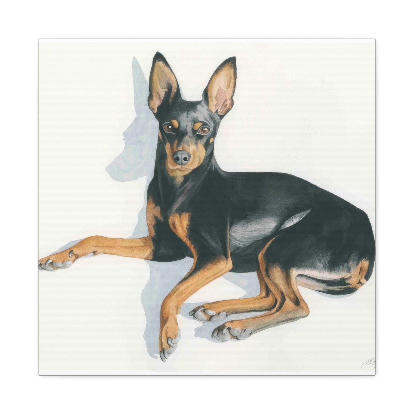 Grace Popp Black Dog Portrait Wall Art & Canvas Prints