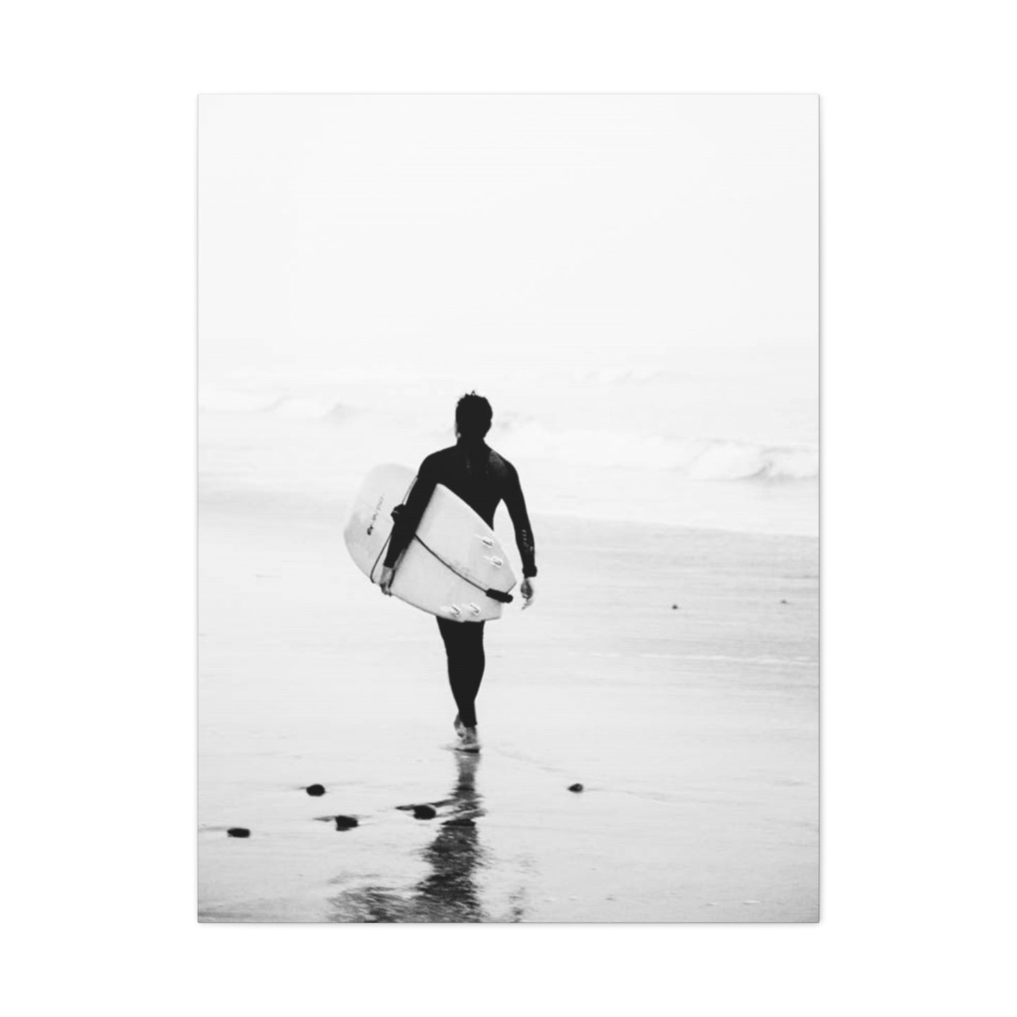 Black & White Surfing Photo Wall Art & Canvas Prints