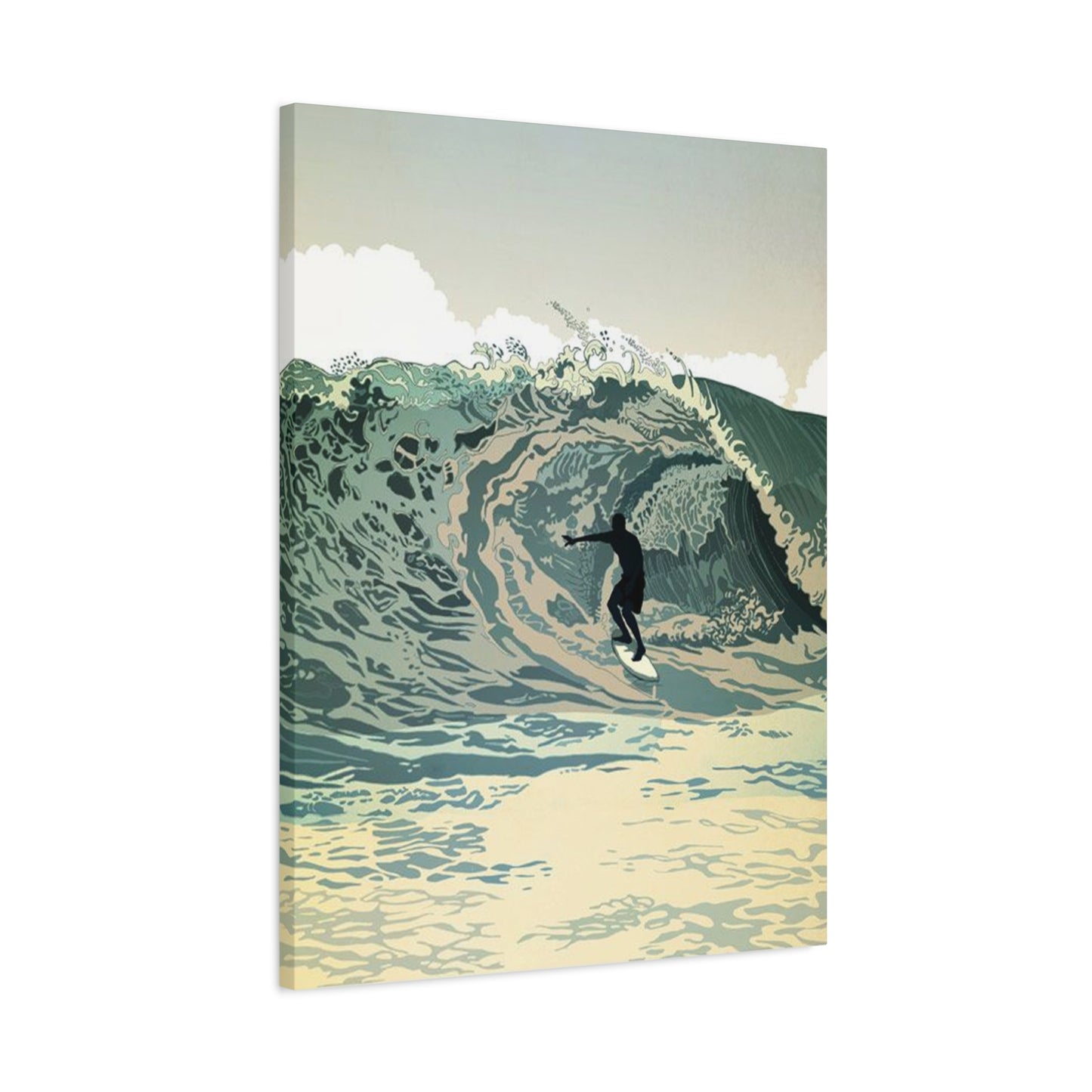 Wave Surfing Wall Art & Canvas Prints