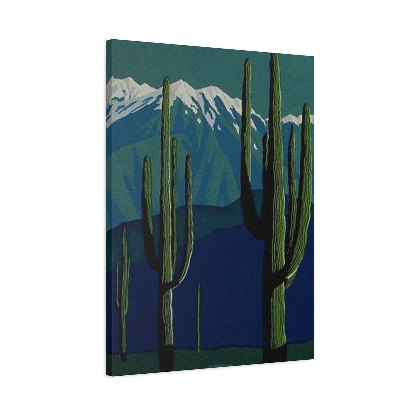 Abstract Arizona Green Cactus Wall Art & Canvas Prints
