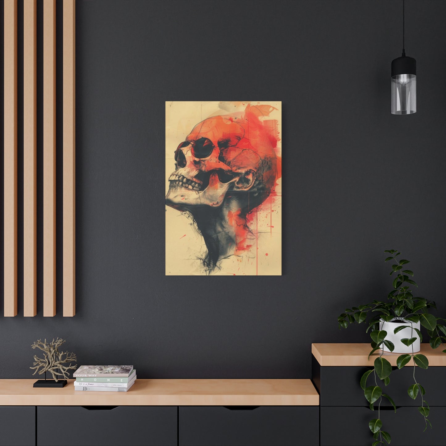Red Skull Wall Art & Canvas Prints