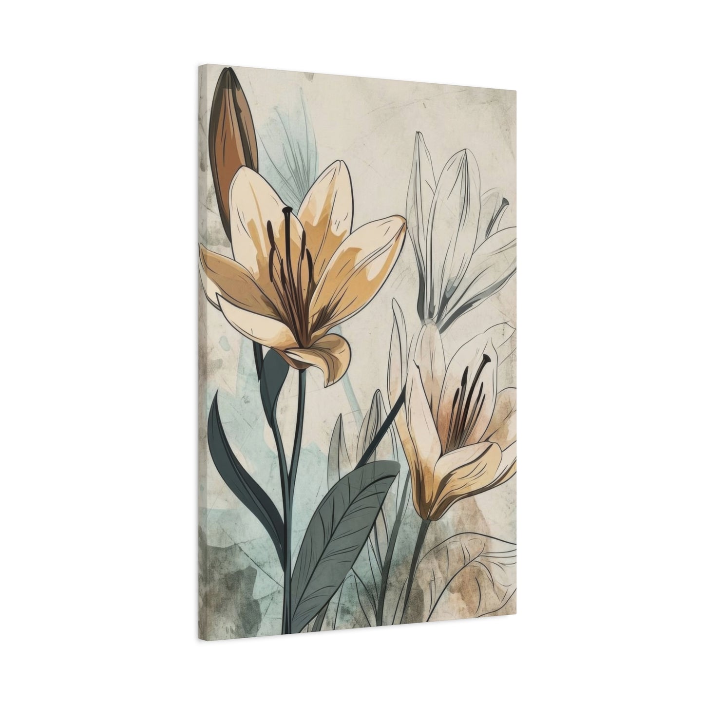 Flowers Earth Tones Wall Art & Canvas Prints