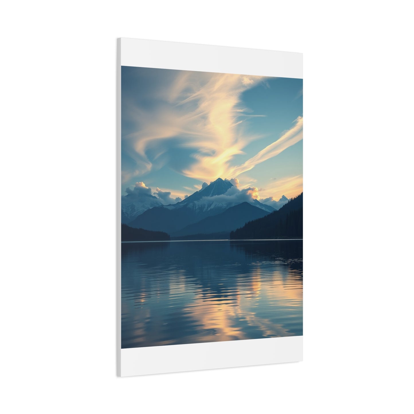 Premium Lake Canvas Print: Tranquil Waters Wall Decor