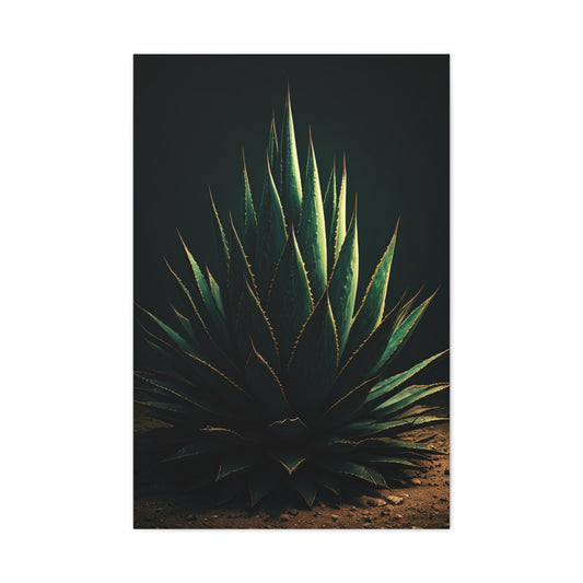 Midnight Agave Sculpture Wall Art & Canvas Prints