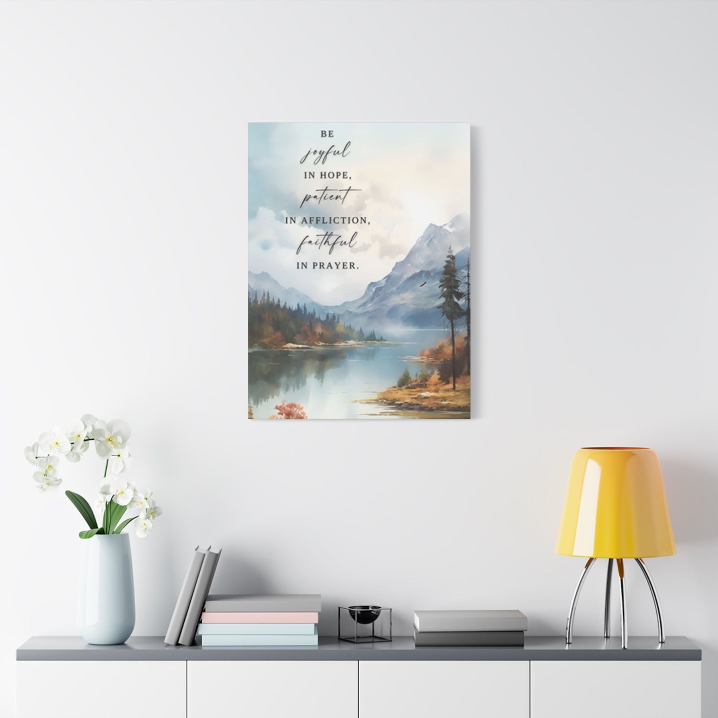 Mountain And Scripture Wall Art & Canvas Prints
