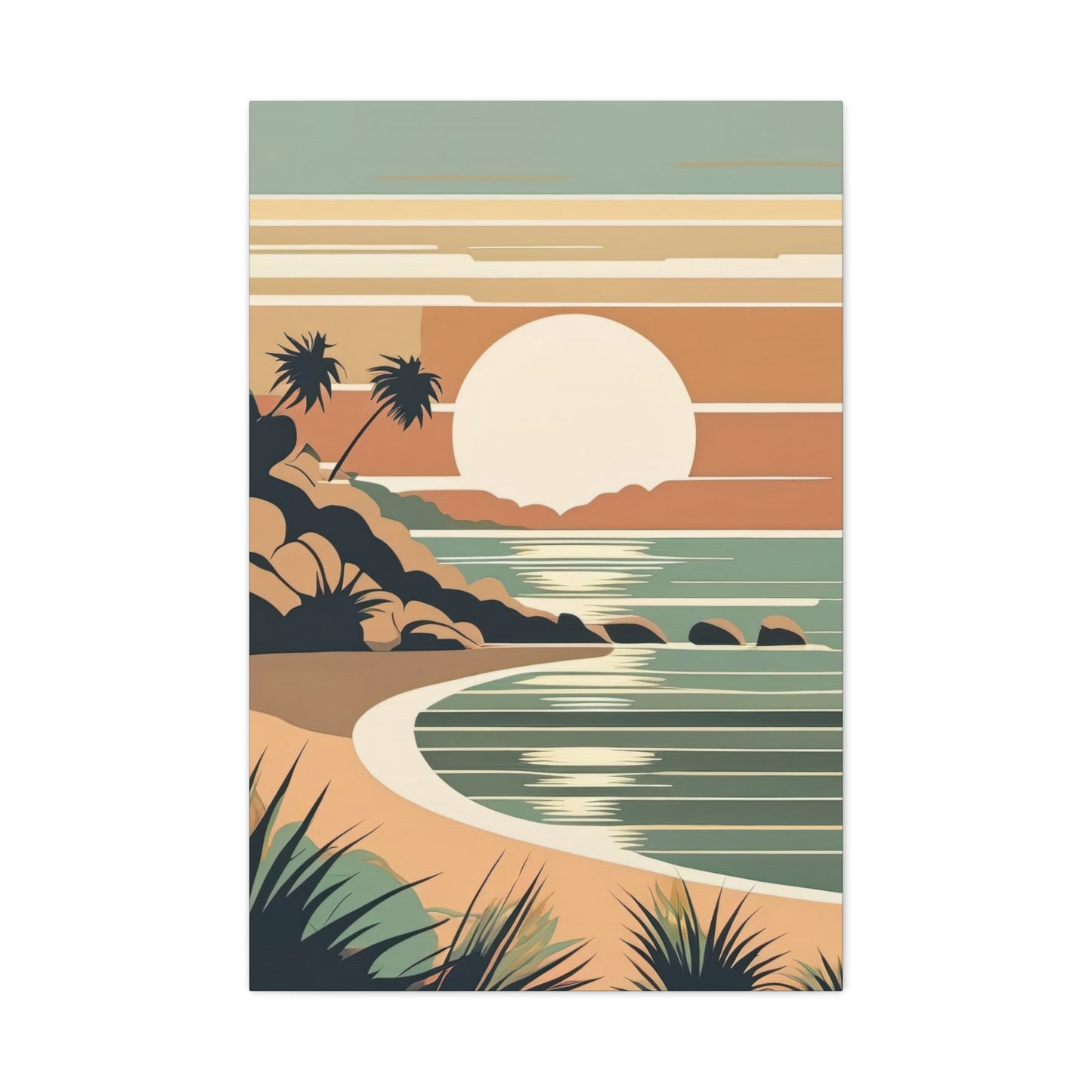Sunset Landscape Earth Tones Wall Art & Canvas Prints