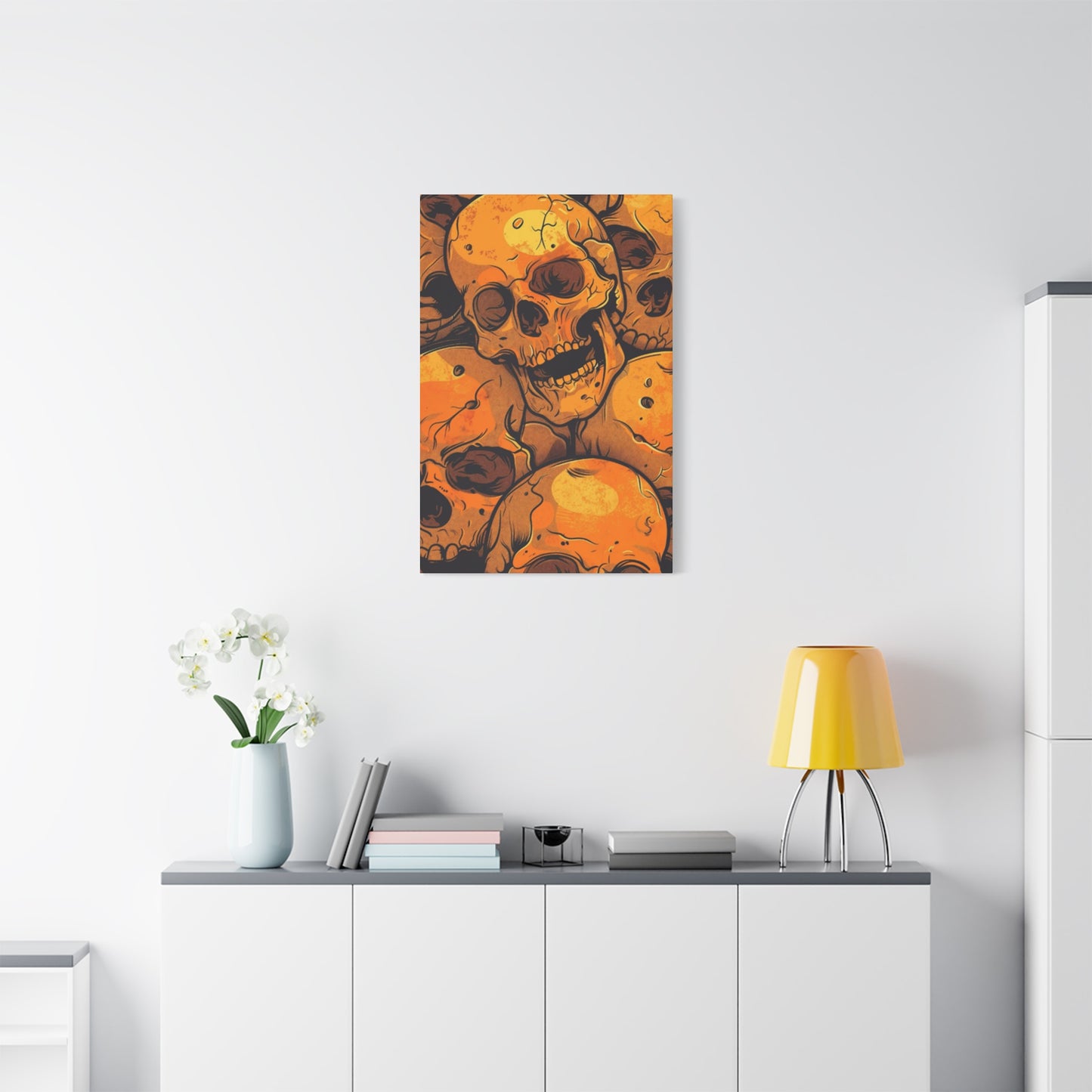 Yellow Skull Wall Art & Canvas Prints