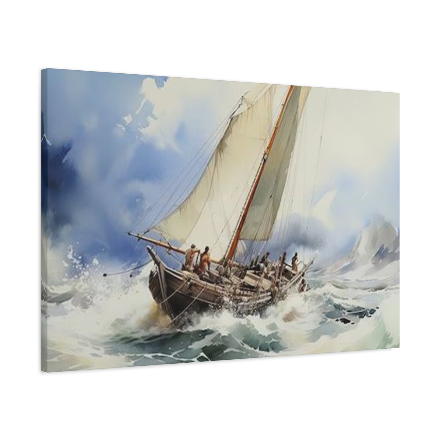 Ships In Ocean Painting Wall Art & Canvas Prints