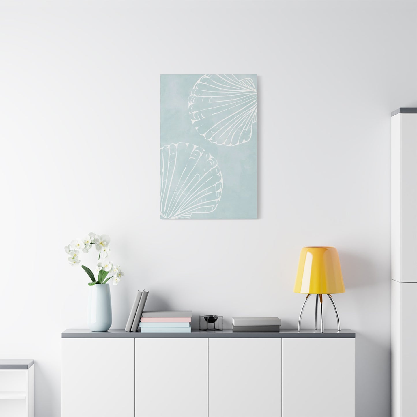 Blue Shell Painting Wall Art & Canvas Prints