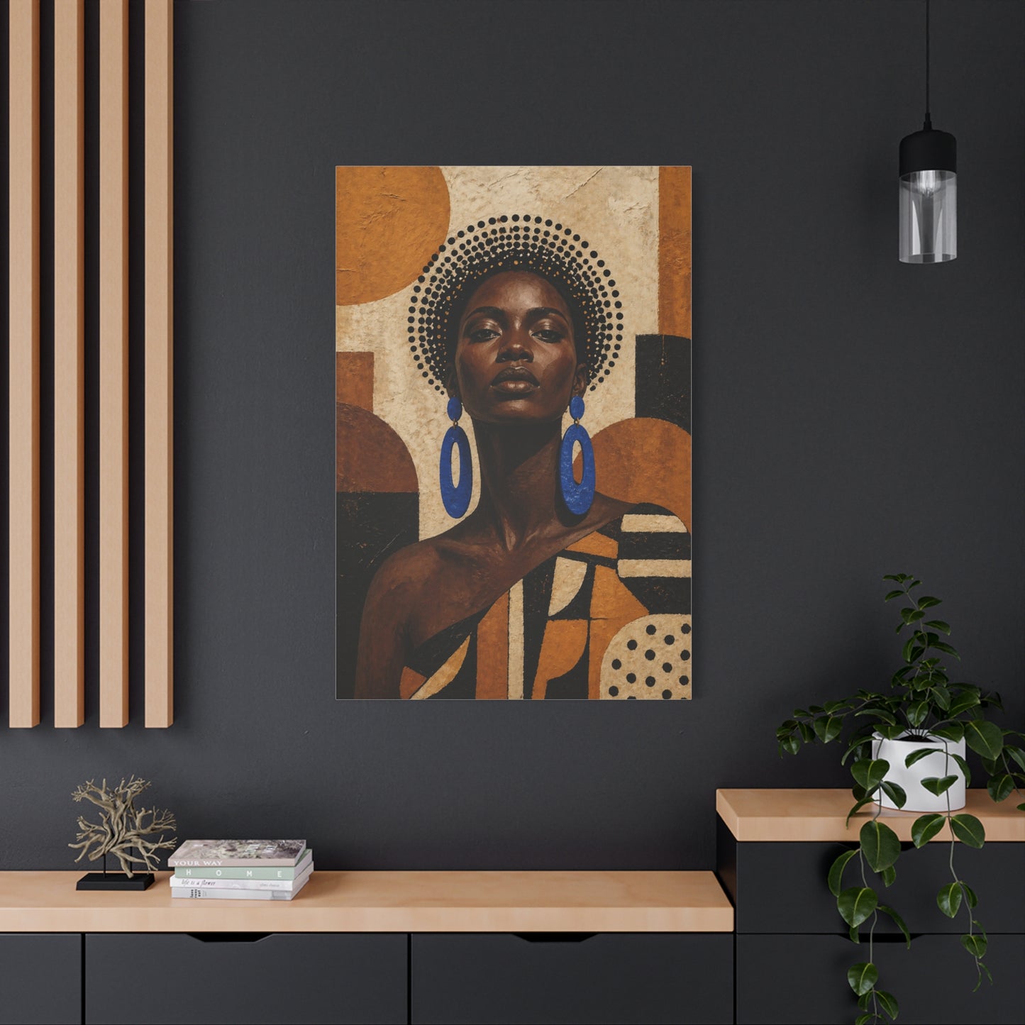 Afrocentric Power Portrait Wall Art & Canvas Print