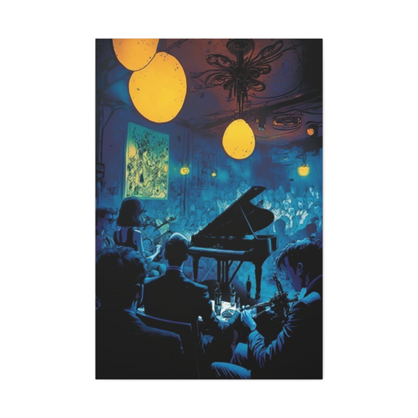 Piano In A Party Wall Art & Canvas Prints