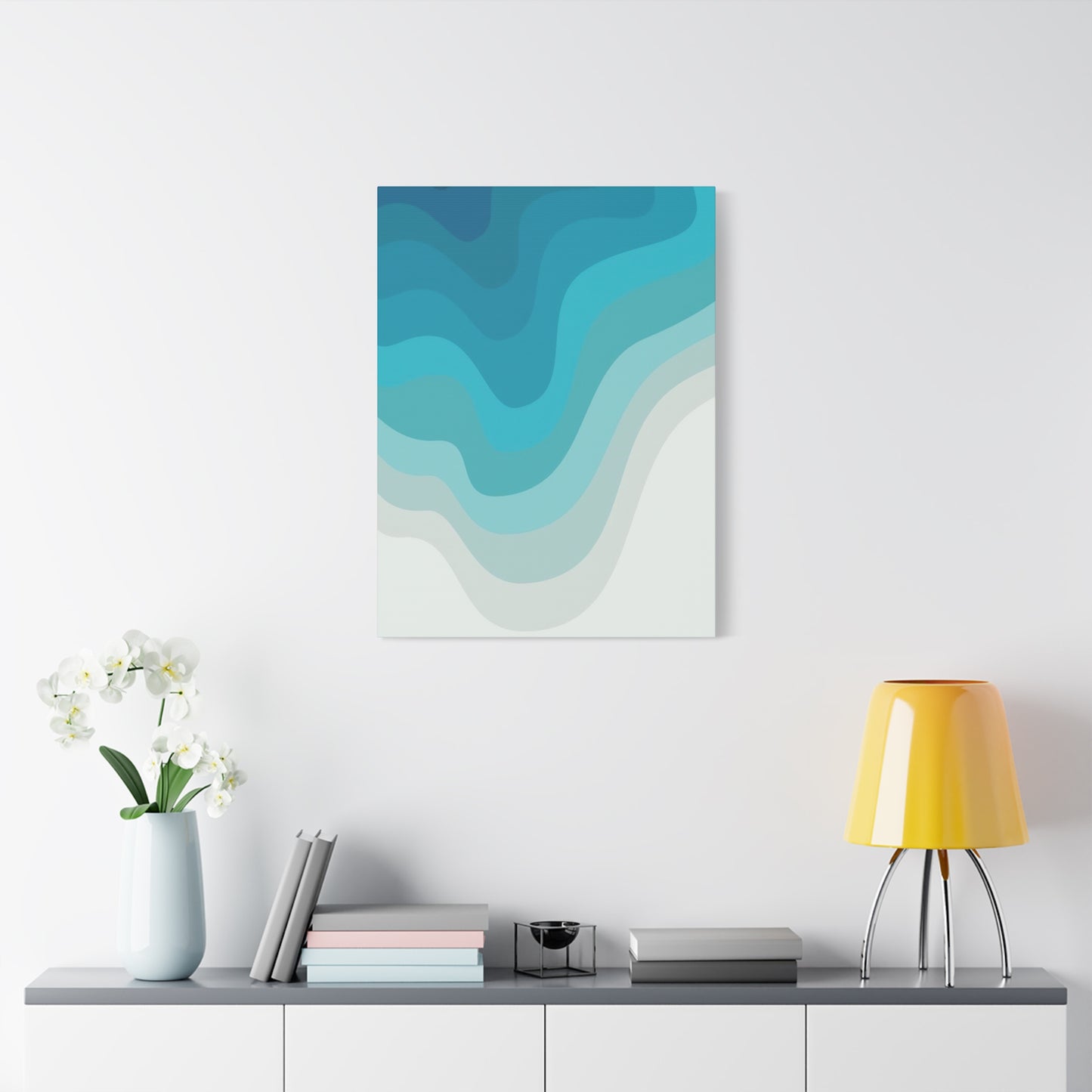 Blue Cool Layers Wall Art & Canvas Prints