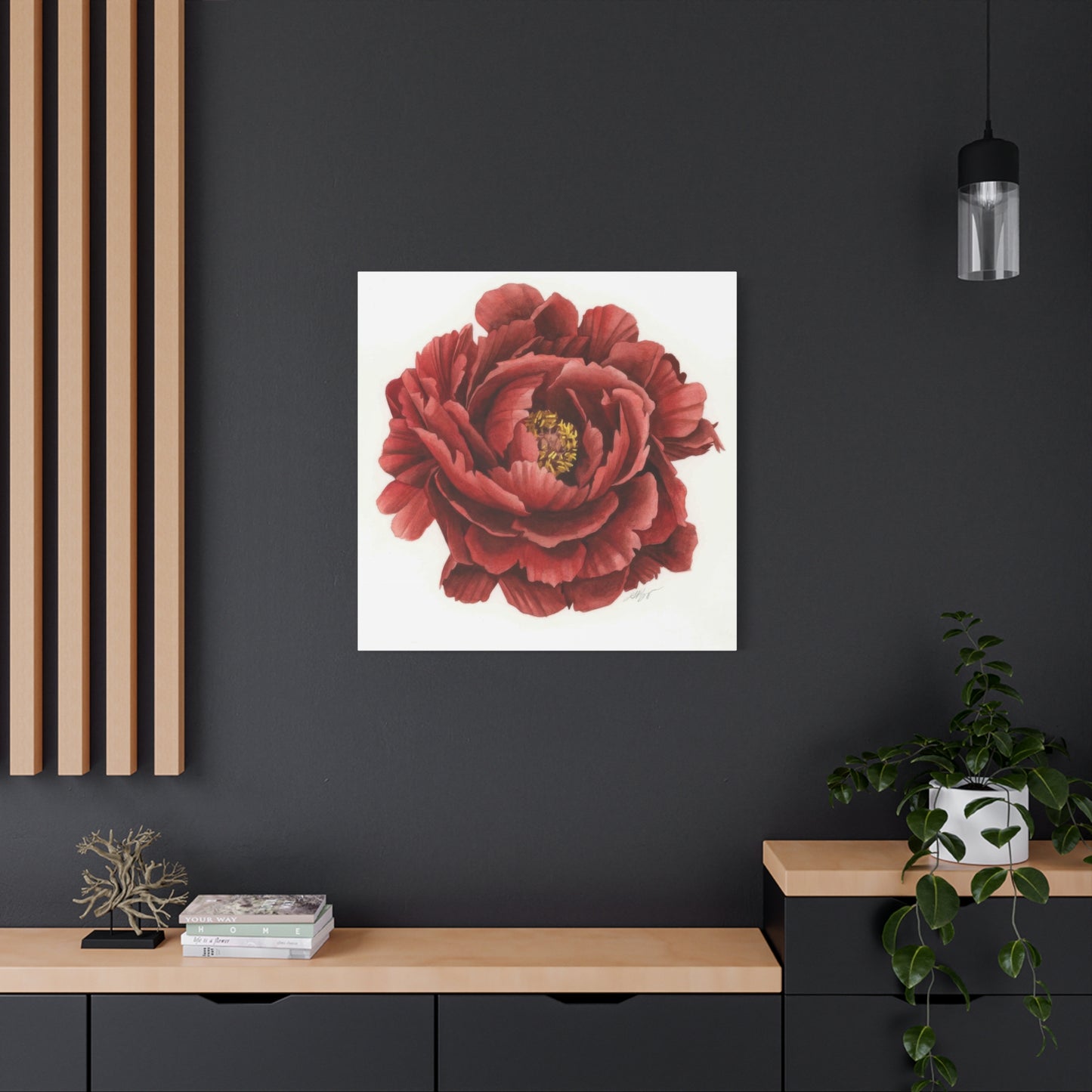 Grace Popp Red Flower Head Wall Art & Canvas Prints