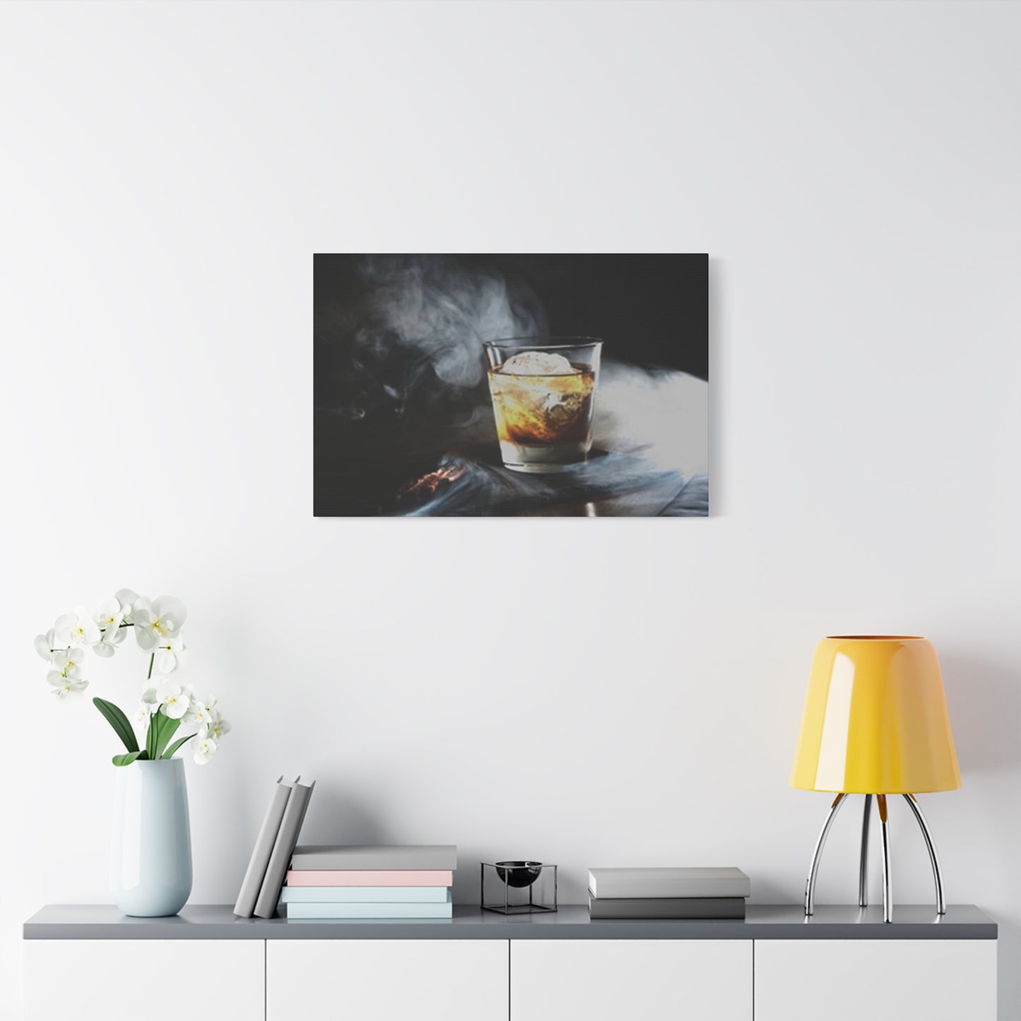 Whiskey In Smoke Wall Art & Canvas Prints