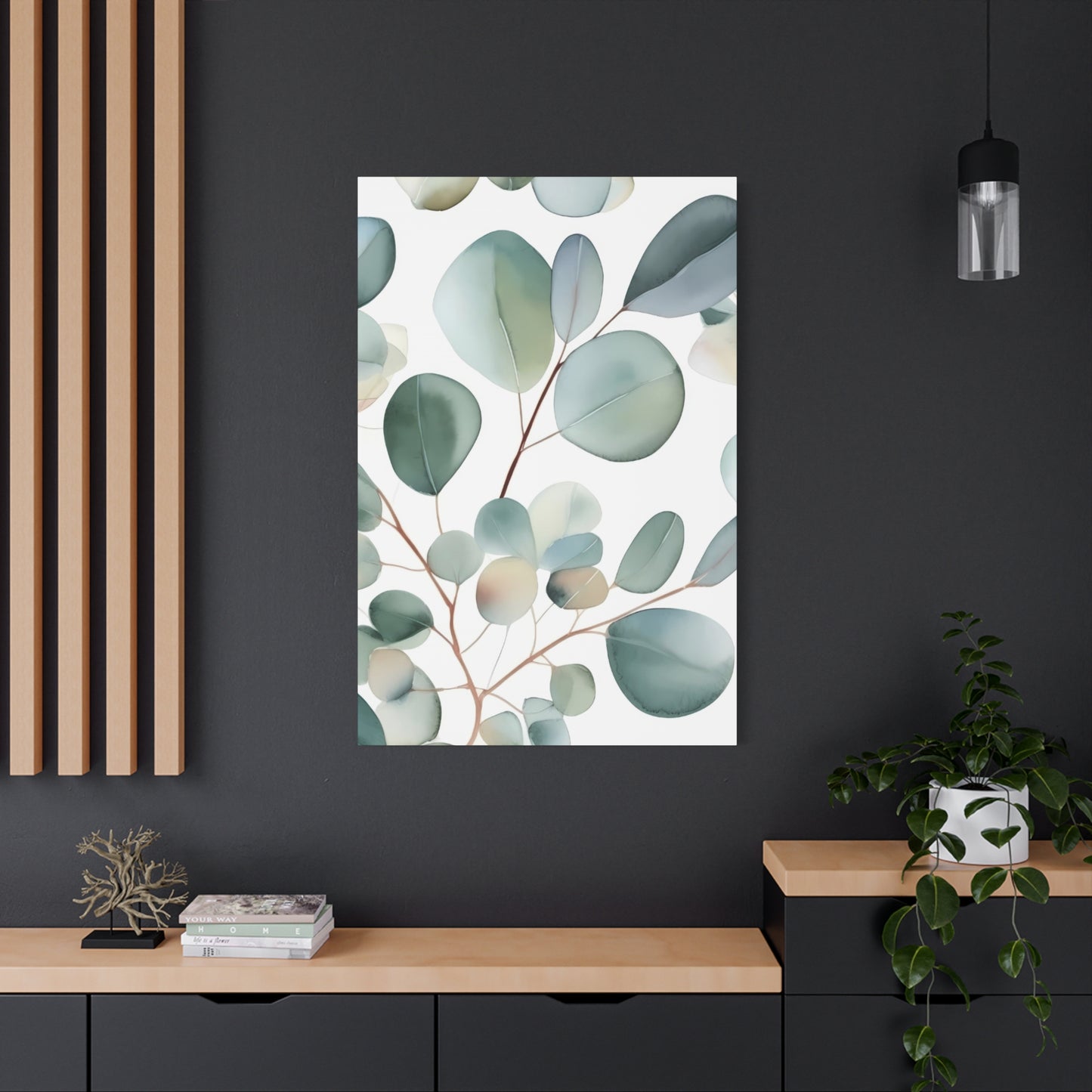 Eucalyptus Leaves Shapes Wall Art & Canvas Prints