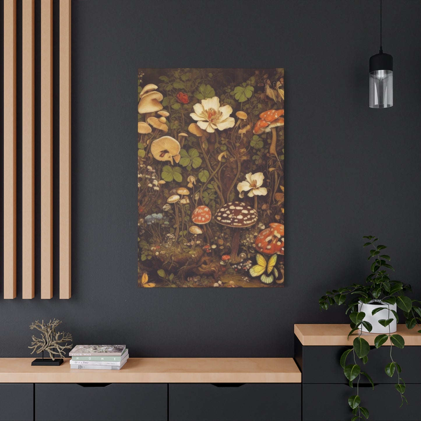 Mushroom On Forest Earthy Wall Art & Canvas Prints