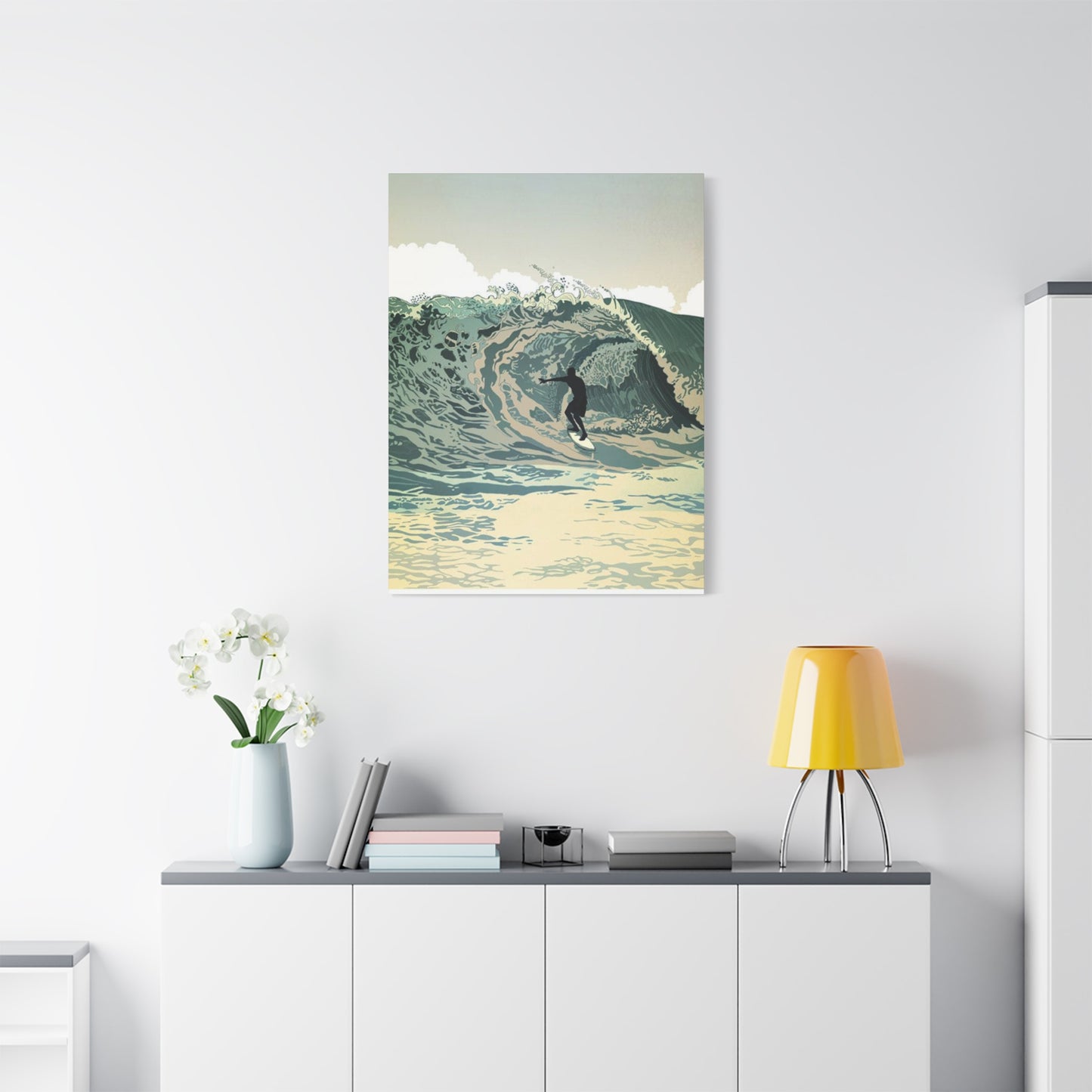 Wave Surfing Wall Art & Canvas Prints