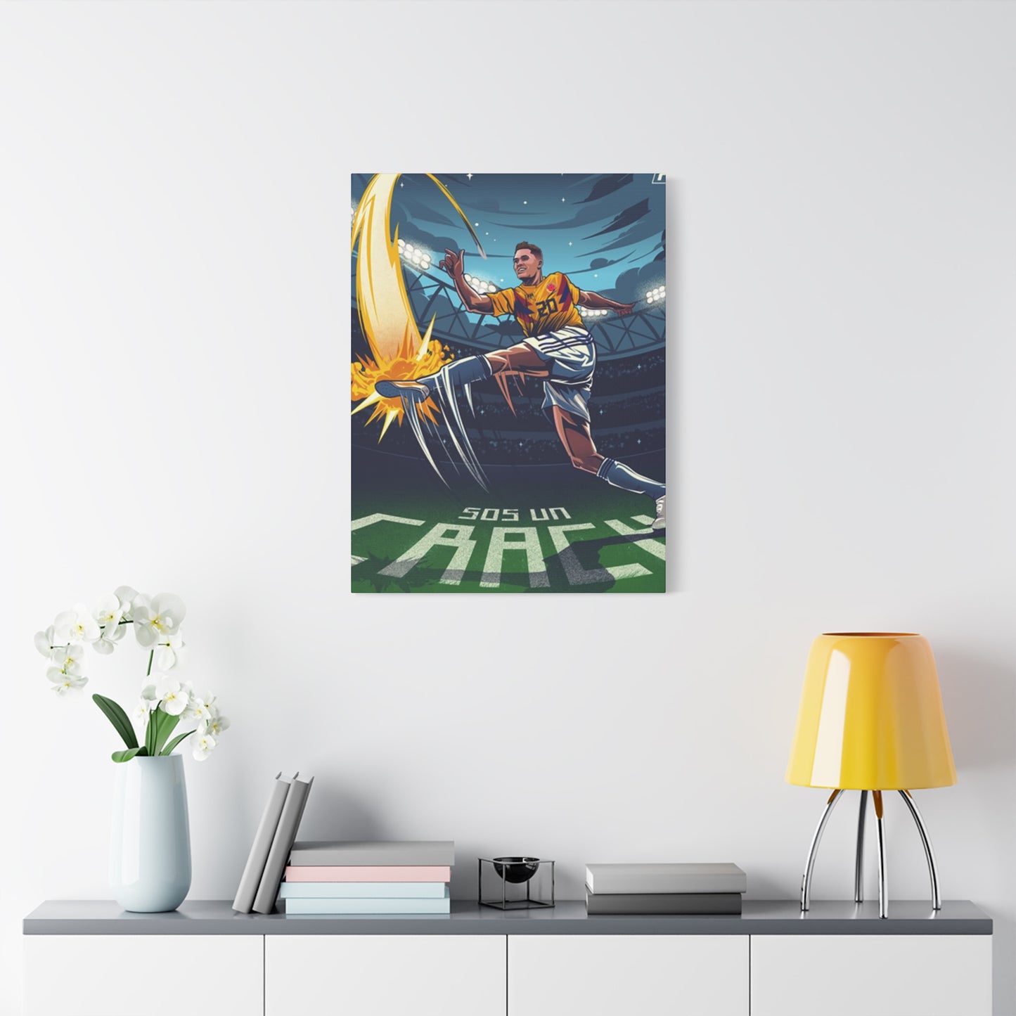 Animation Of Football Players Wall Art & Canvas Prints