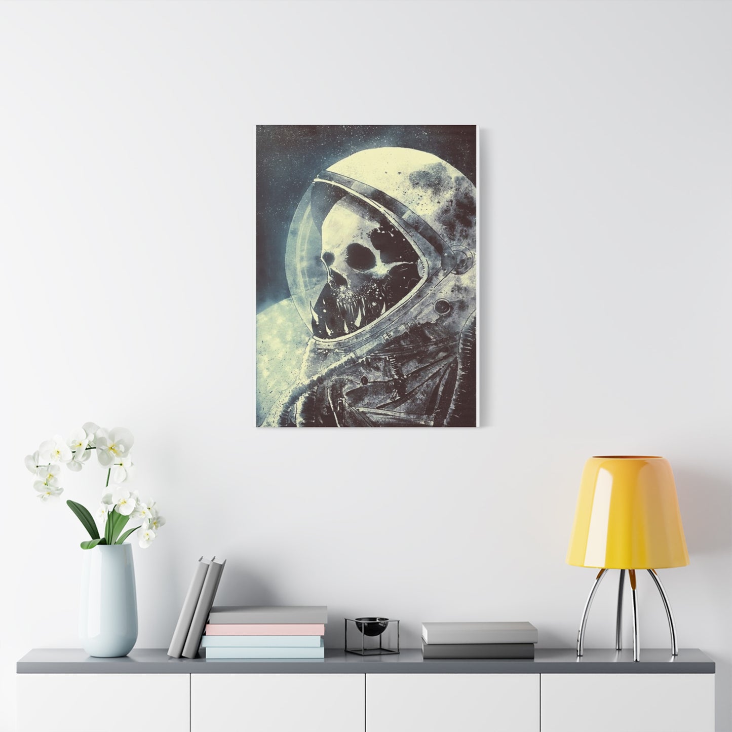 Astronaut Skull Wall Art & Canvas Prints