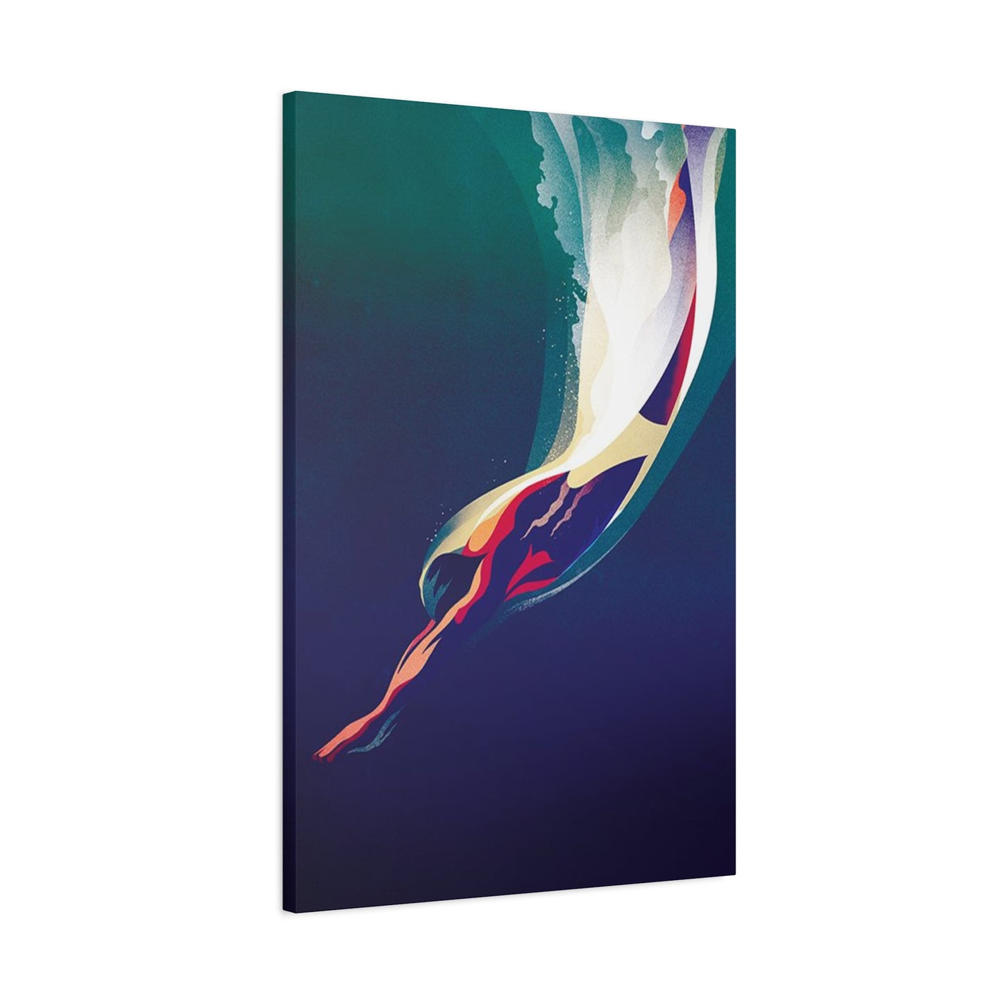 Wave Diving Poster Wall Art & Canvas Prints