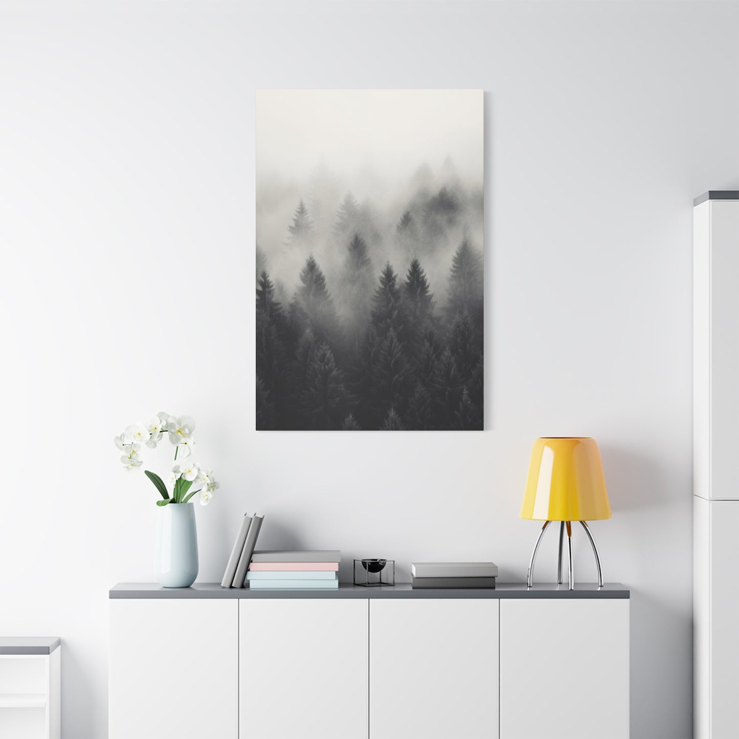Forest Fog Grey Wall Art & Canvas Prints