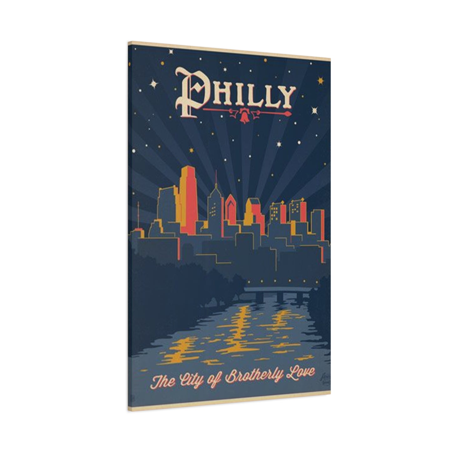 Dark City Philadelphia Poster Wall Art & Canvas Prints