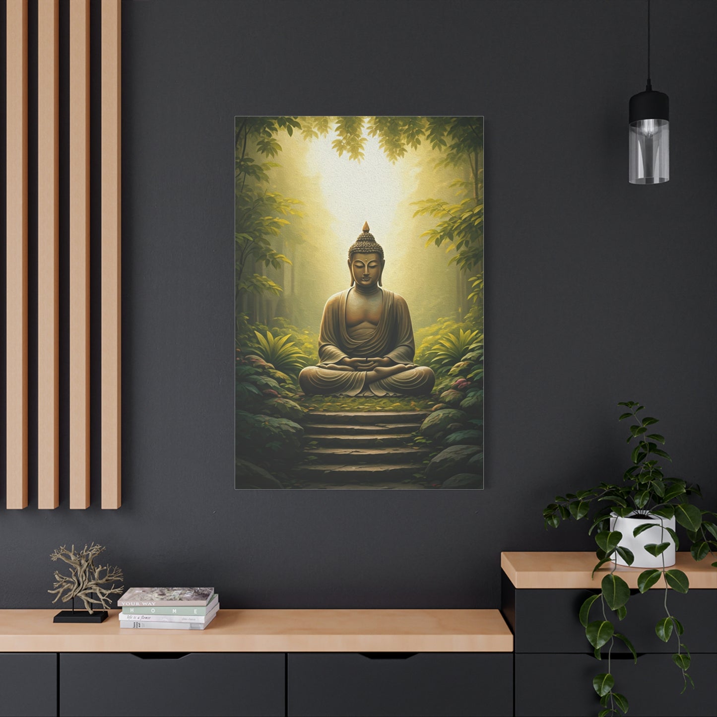 Forest Meditation Buddha Sanctuary Wall Art & Canvas Prints