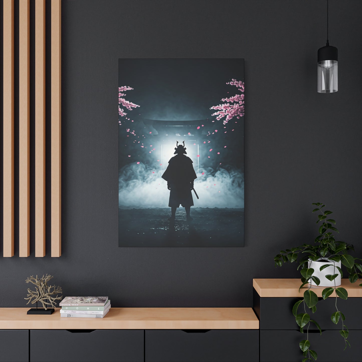 Samurai at the Torii Gate Wall Art & Canvas Prints