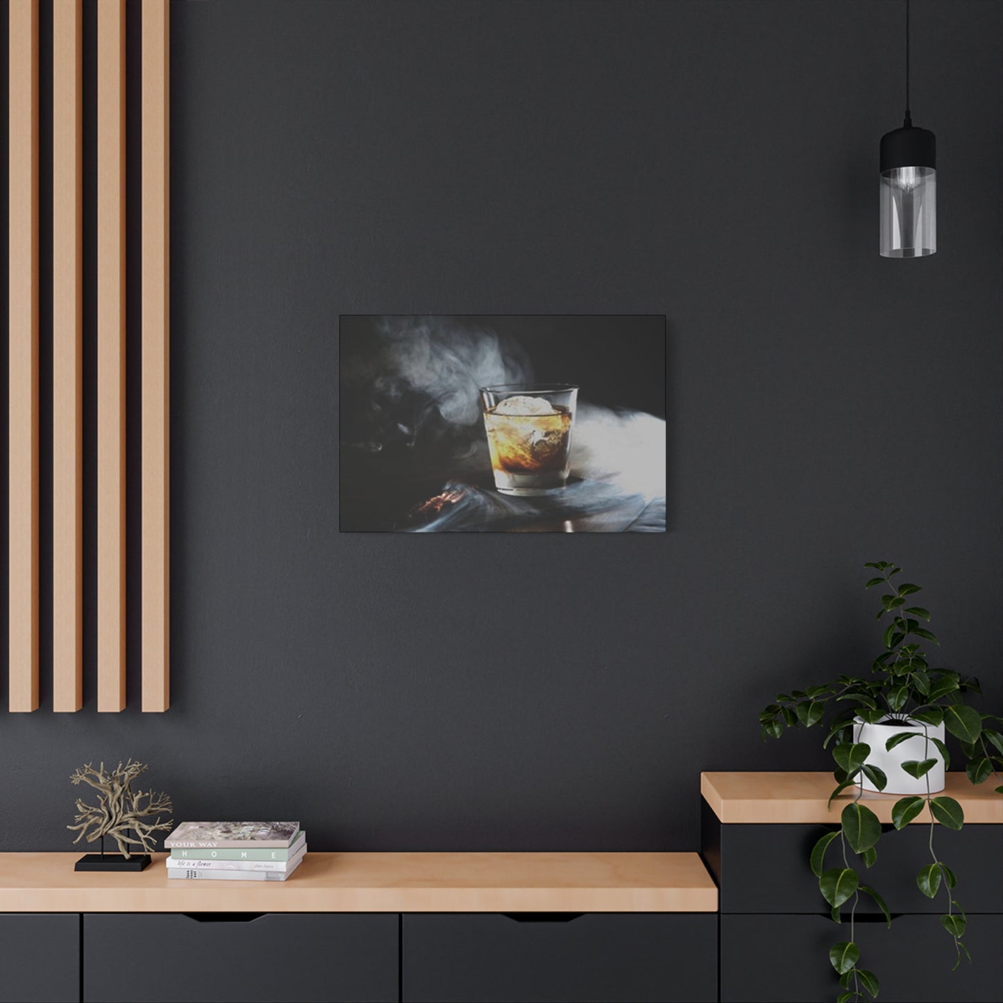 Whiskey In Smoke Wall Art & Canvas Prints