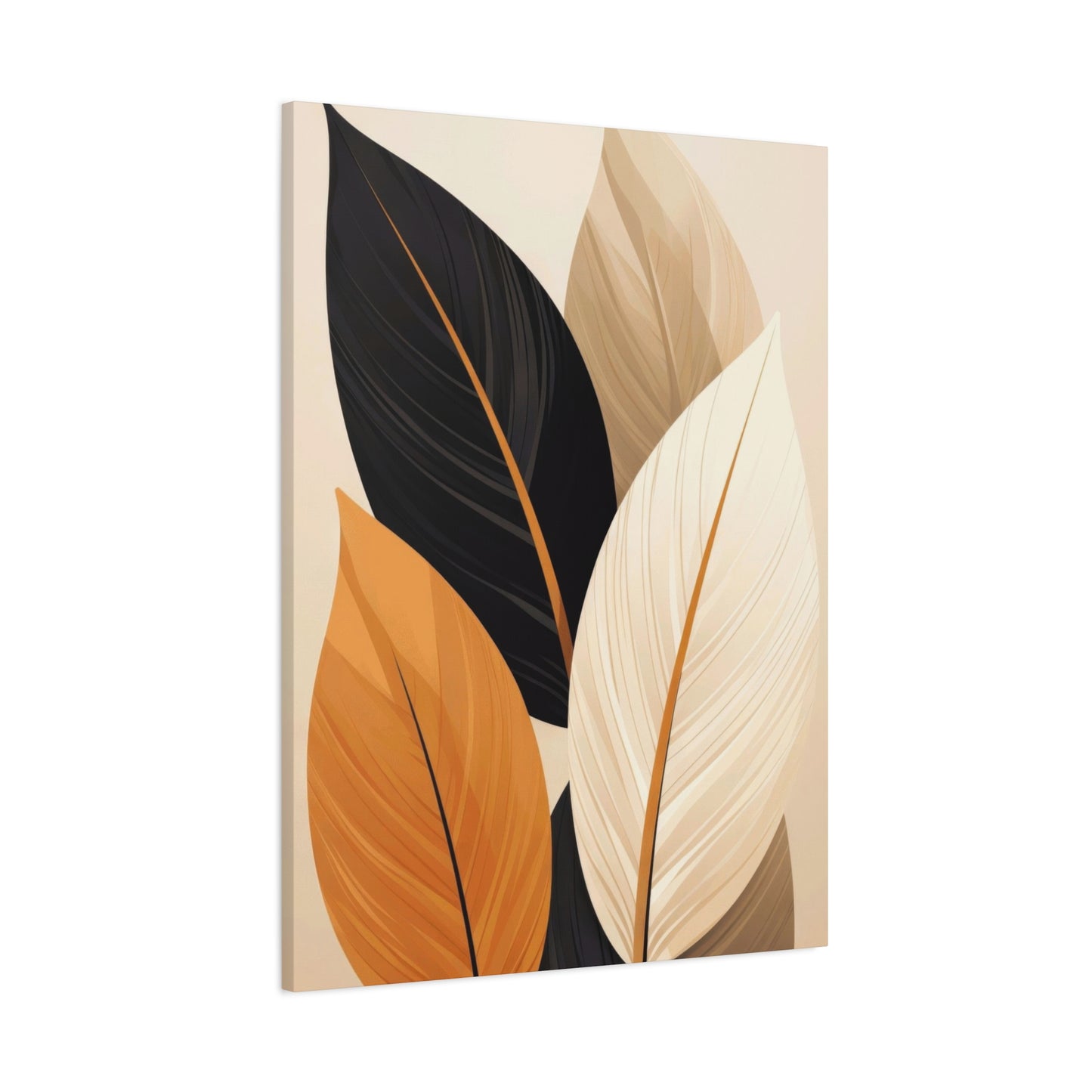 Warm Dark Leaves Deco Wall Art & Canvas Prints