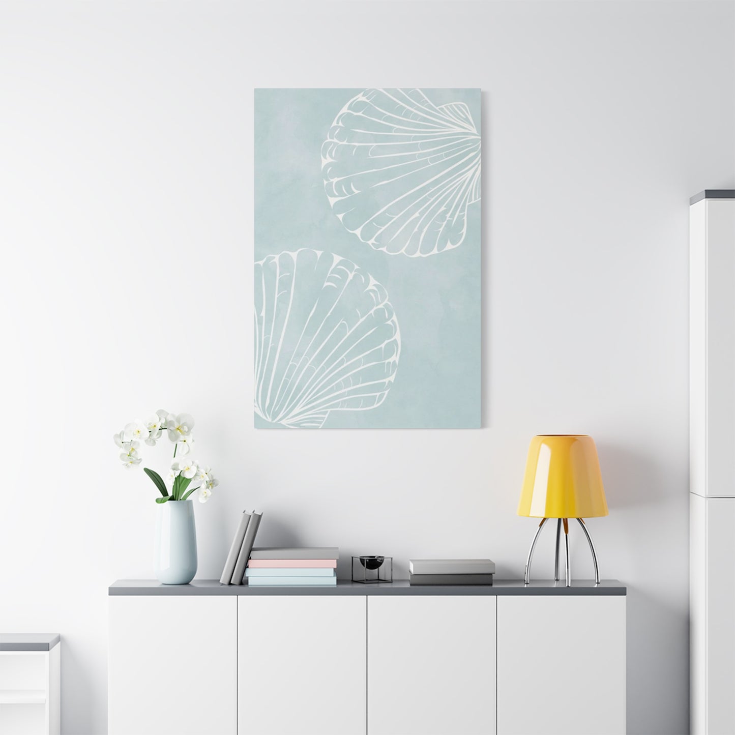 Blue Shell Painting Wall Art & Canvas Prints