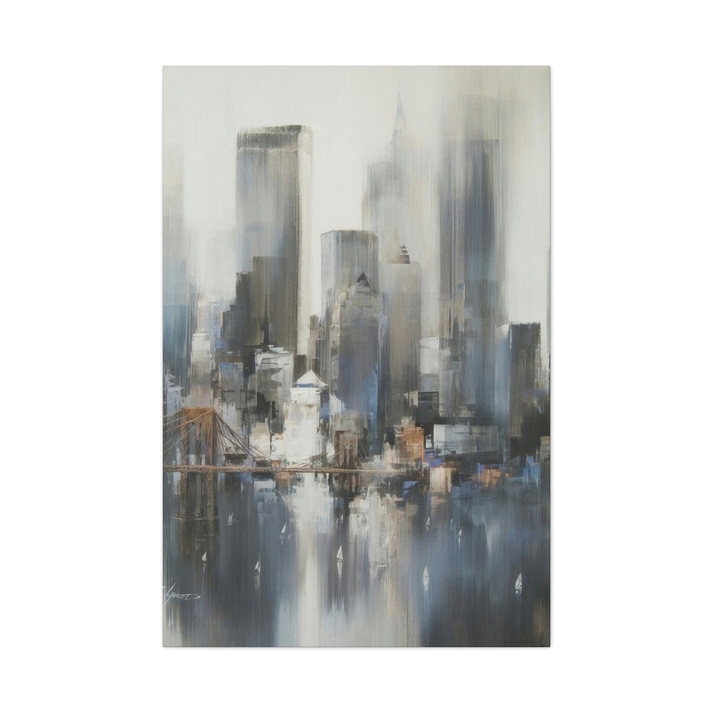 City Grey Wall Art & Canvas Prints
