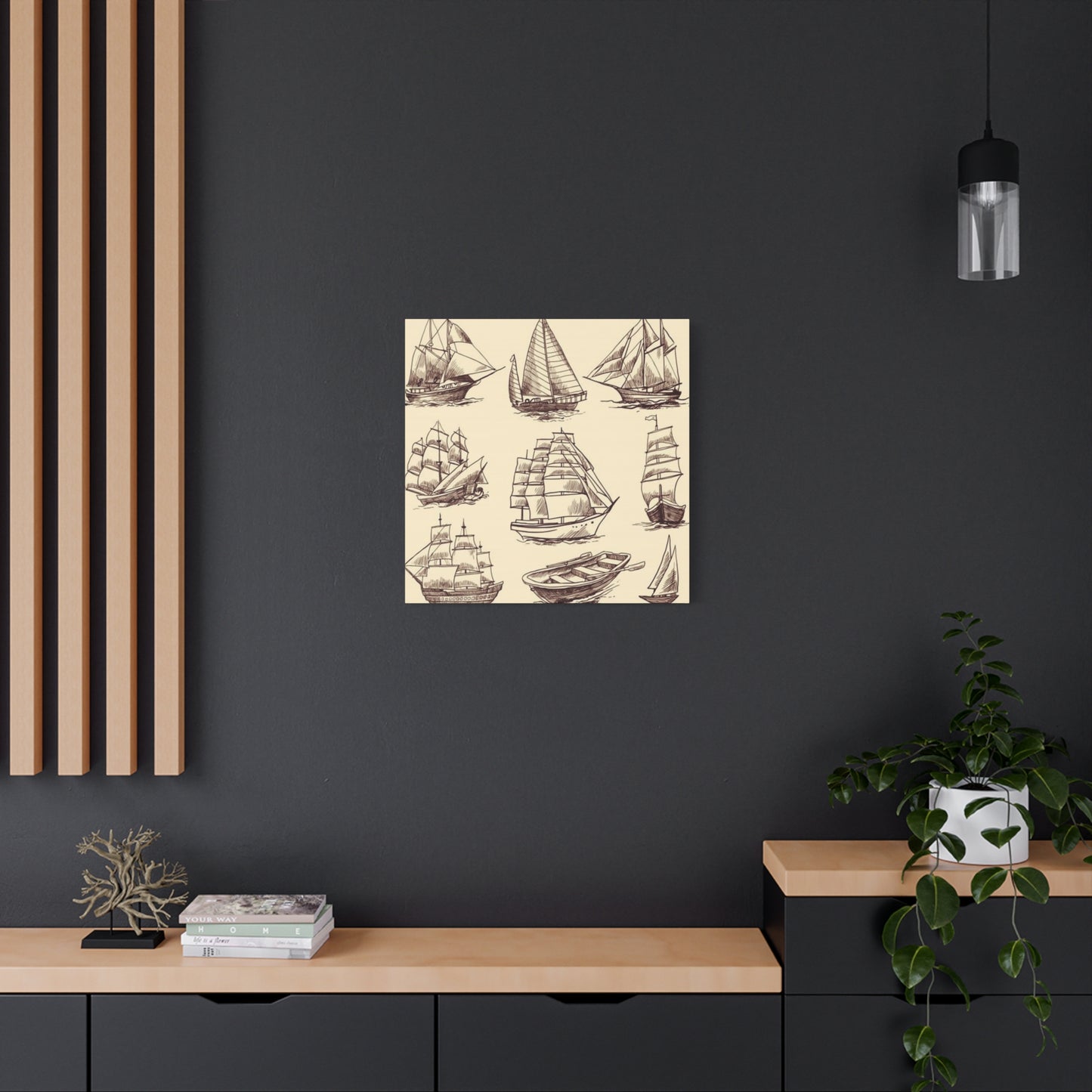 Ship Sailing Painting Wall Art & Canvas Prints