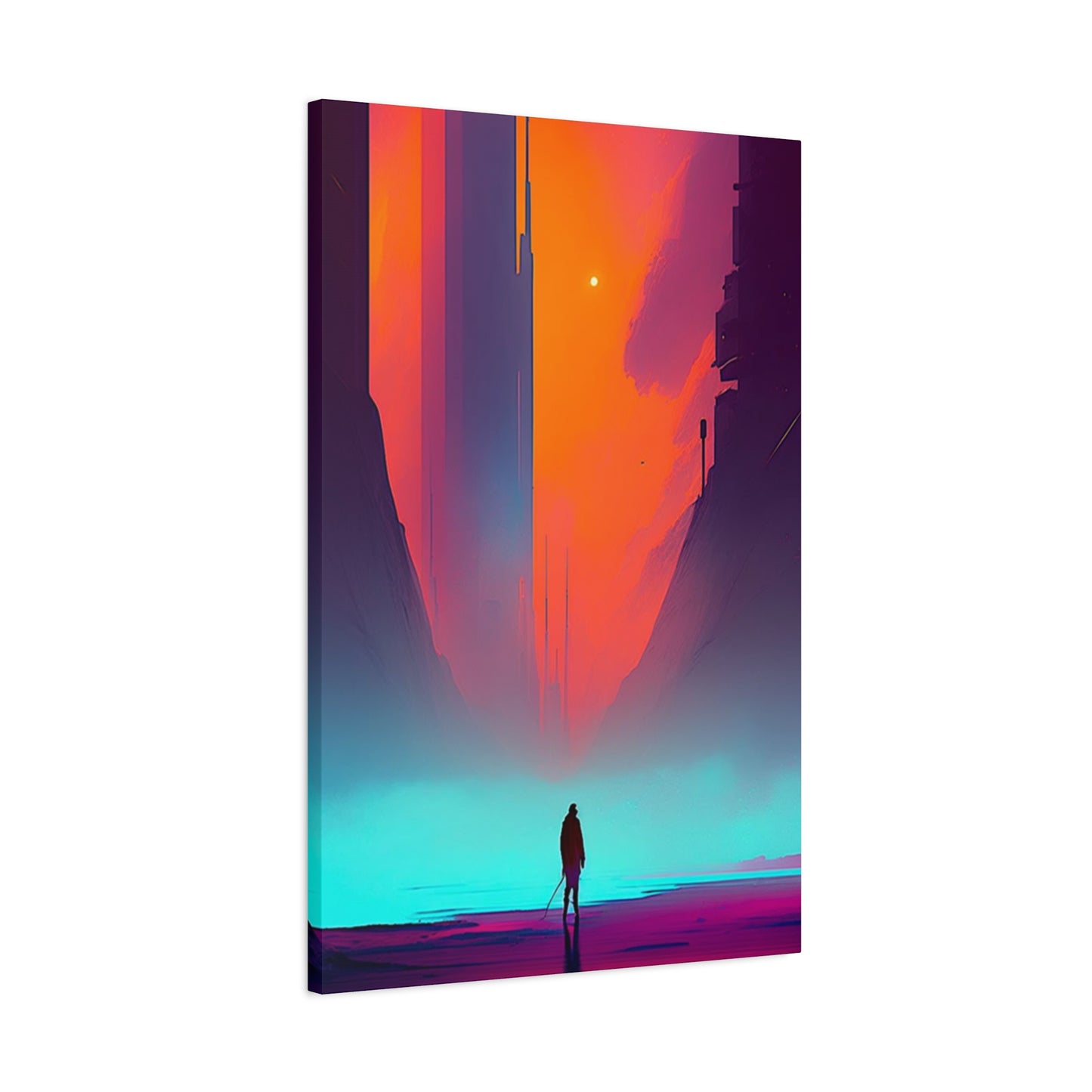 Abstract Alone Jesus Spiritual Christianity Wall Art & Canvas Prints