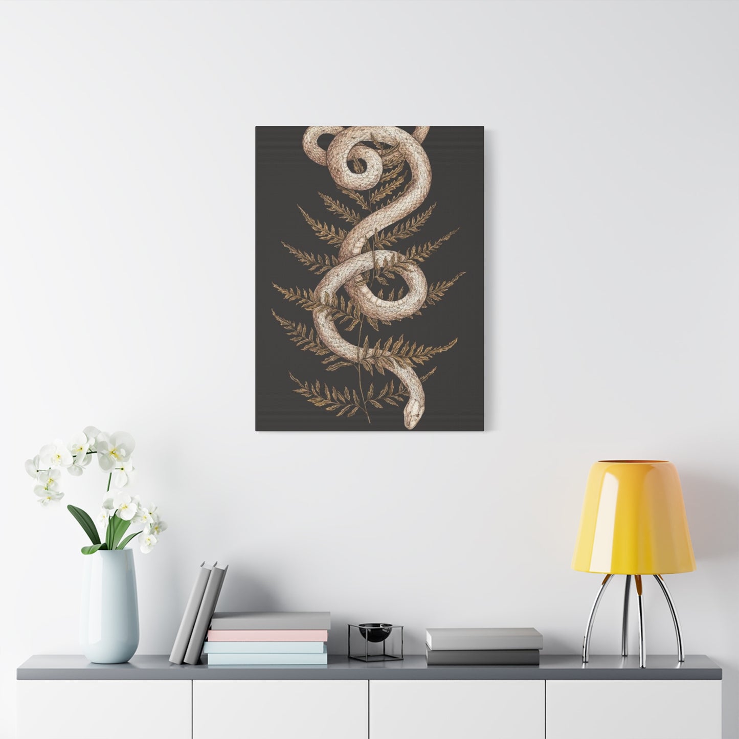 White Snake Wall Art & Canvas Prints