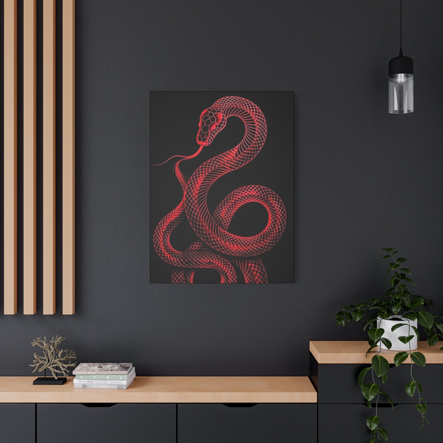 The Red Snake Poster Wall Art & Canvas Prints