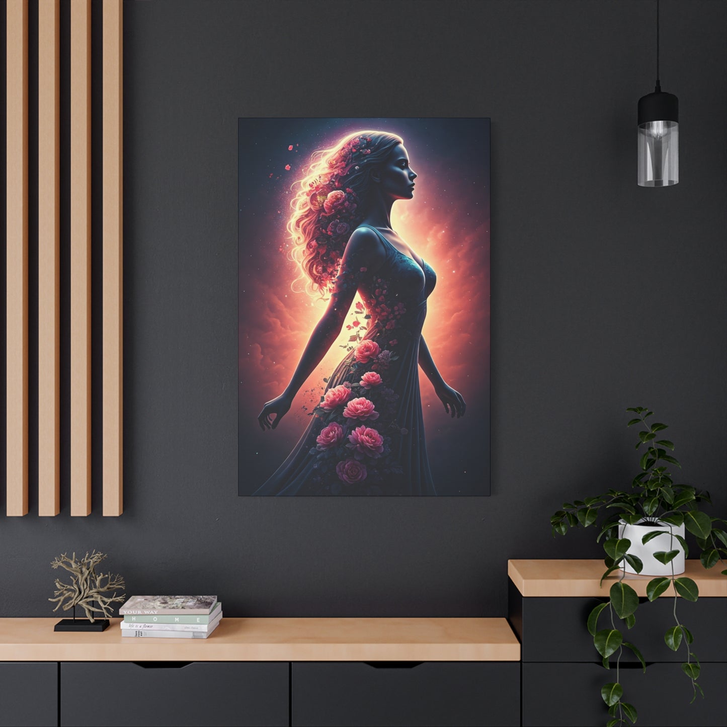 Blooming Energy Woman Wall Art & Canvas Prints