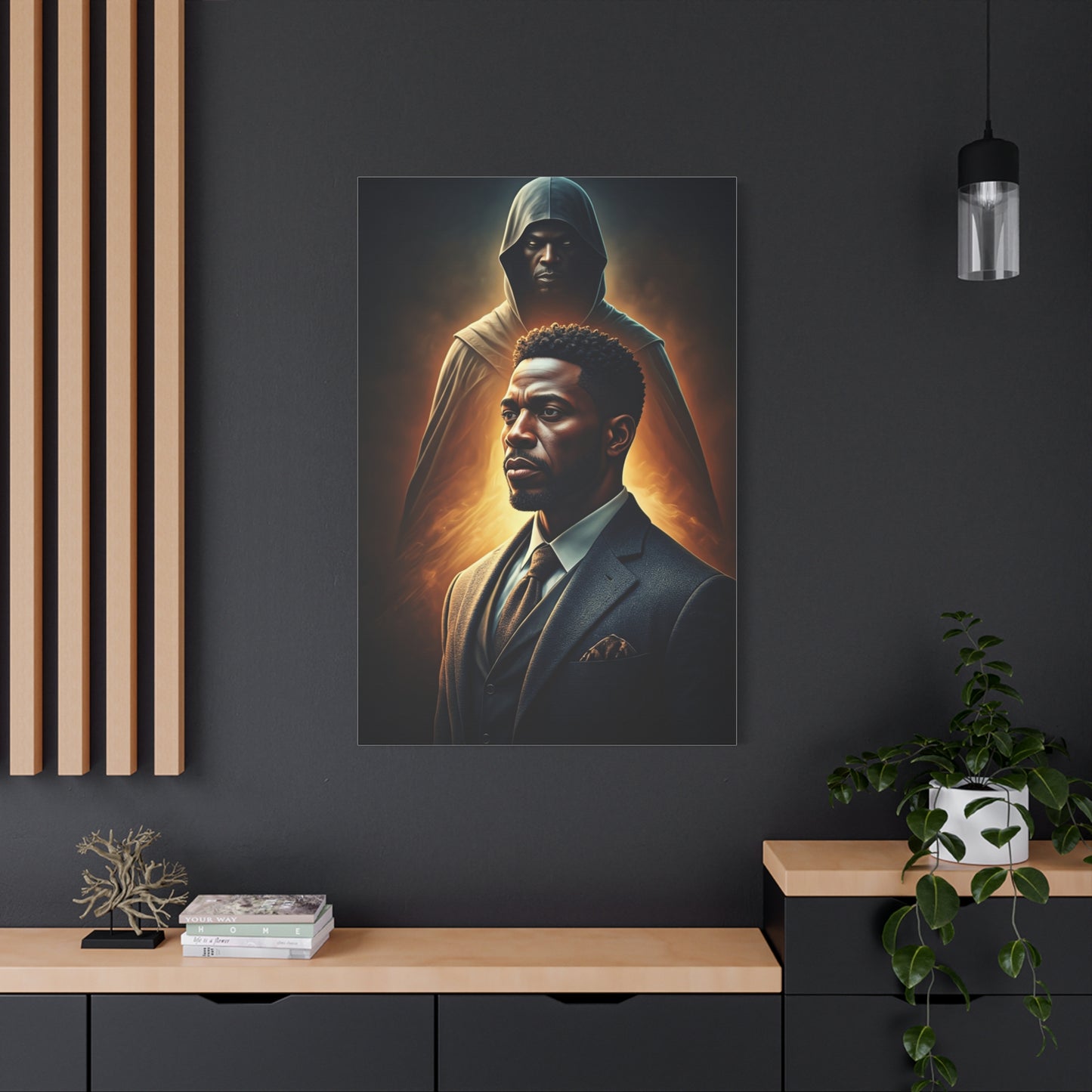 Shadow Guardian Portrait Wall Art & Canvas Prints