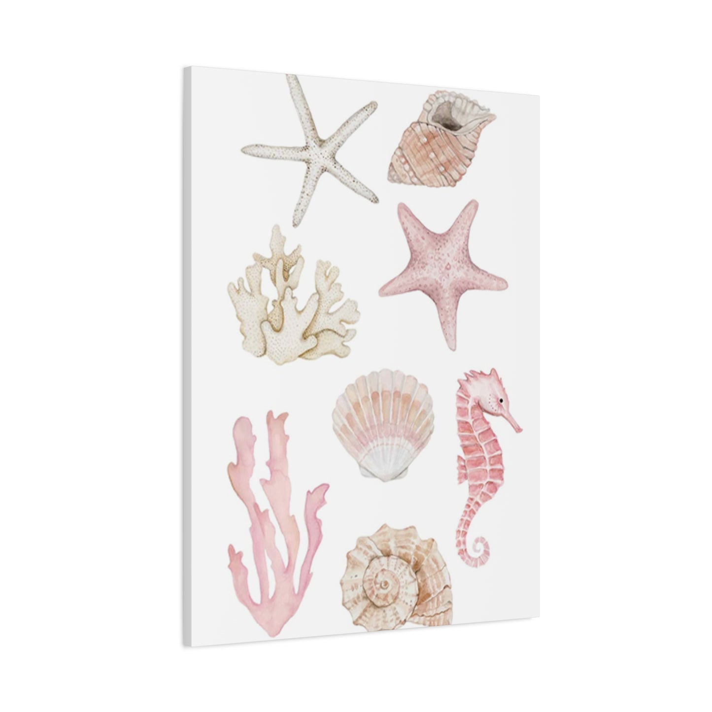 Beautiful Pink Shell Shape Poster Wall Art & Canvas Prints