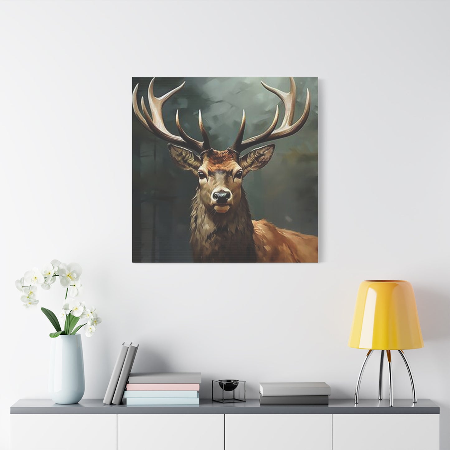 Reindeer Painting Wall Art & Canvas Prints