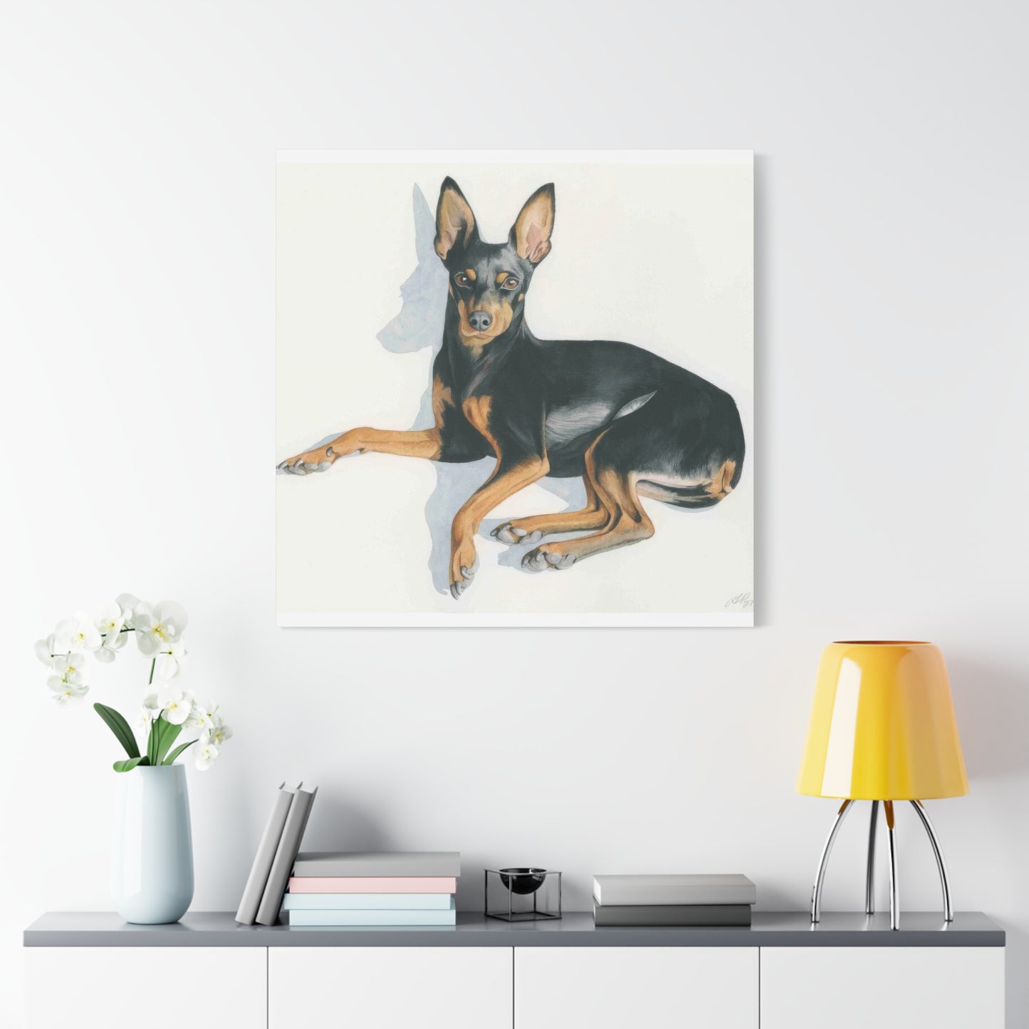 Grace Popp Black Dog Portrait Wall Art & Canvas Prints