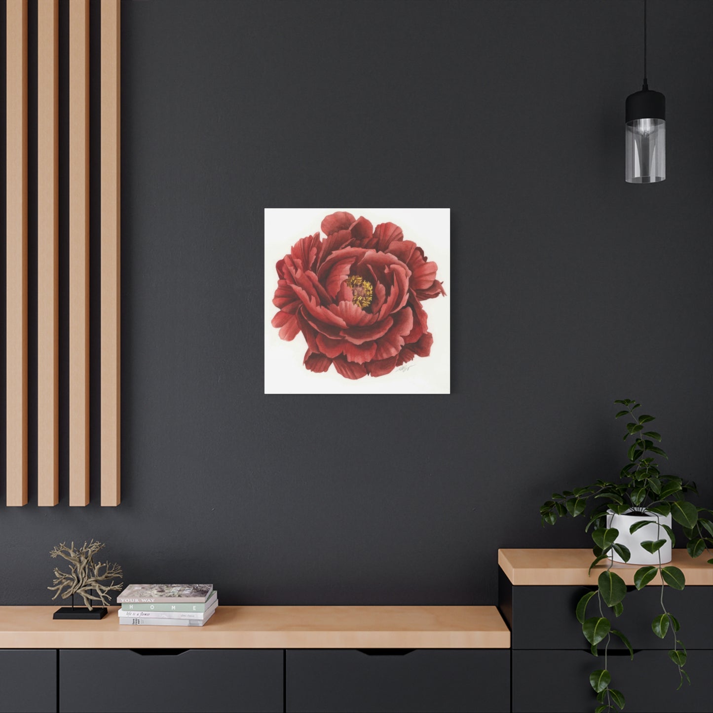 Grace Popp Red Flower Head Wall Art & Canvas Prints