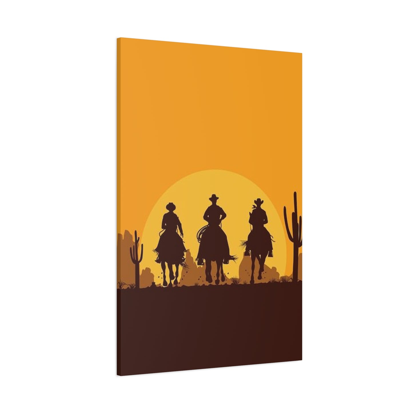 Horse Riding In Desert Wall Art & Canvas Prints
