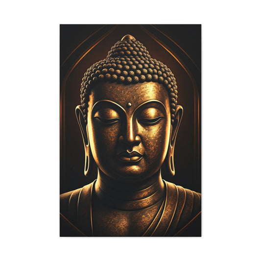 Classic Enlightened Buddha Close-Up Wall Art & Canvas Prints