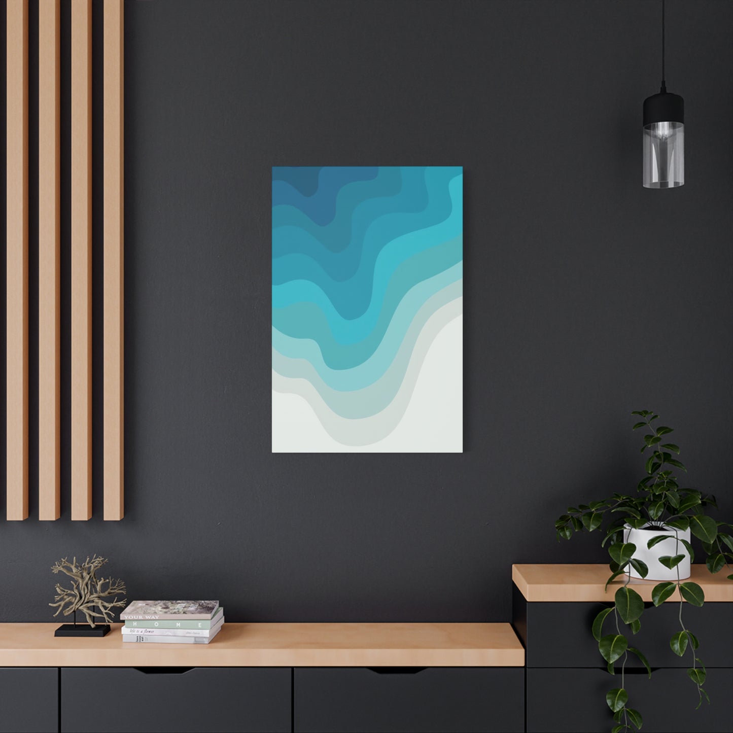 Blue Cool Layers Wall Art & Canvas Prints