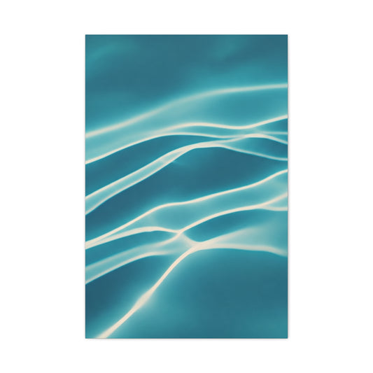 Aqua Light Ripple Wall Art & Canvas Prints Product Description