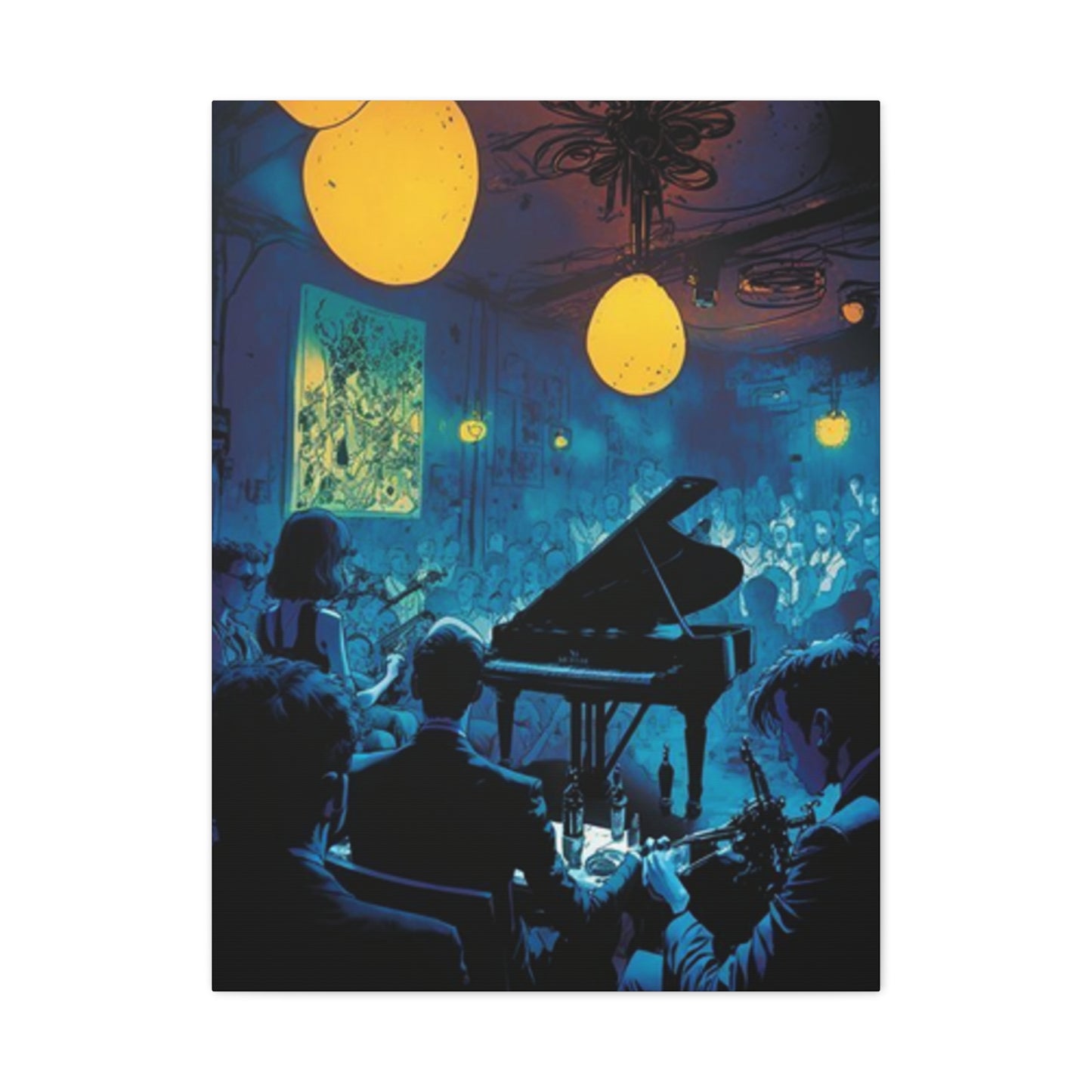 Piano In A Party Wall Art & Canvas Prints