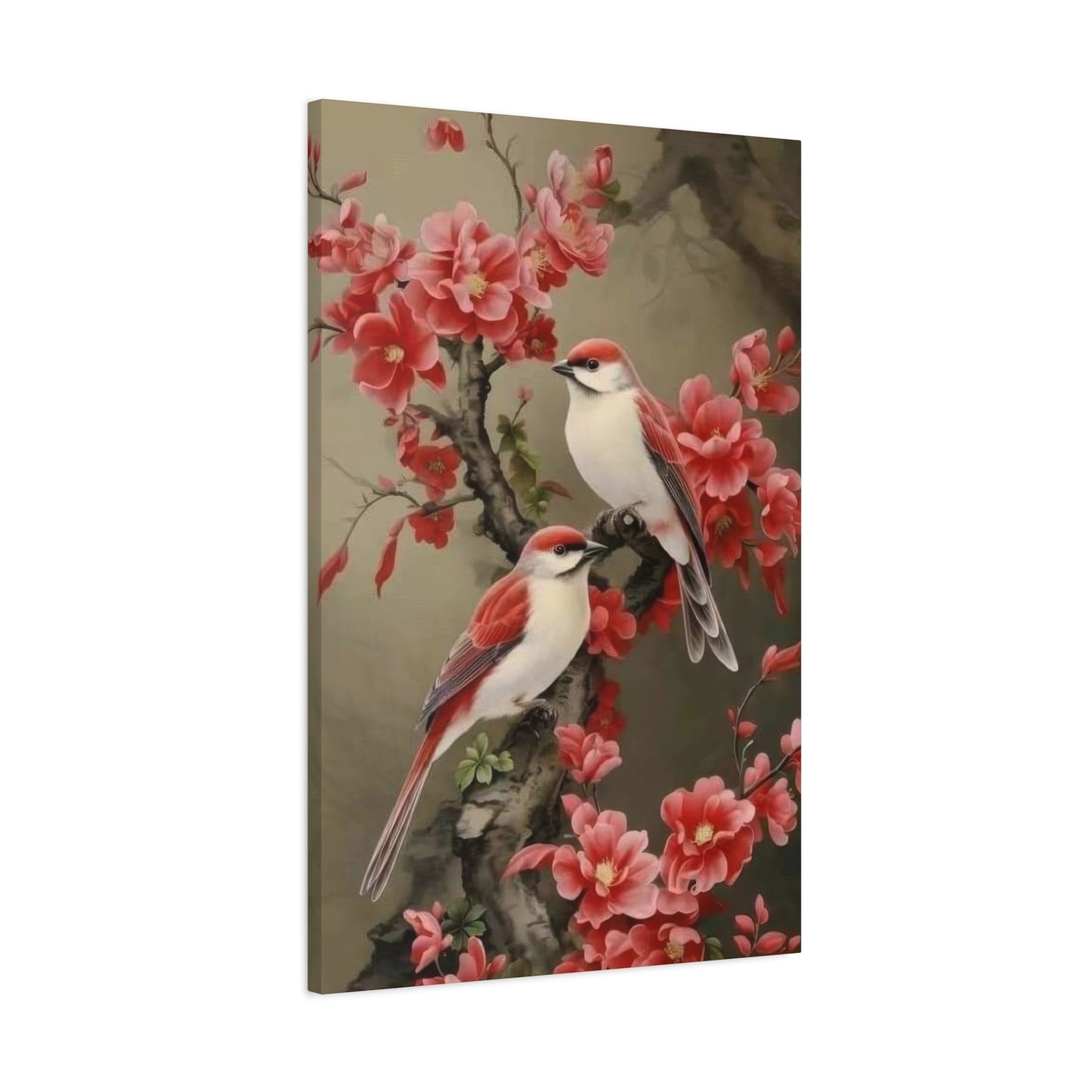Birds Red Leaves Wall Art & Canvas Prints